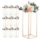 10pcs 60cm Gold Wedding Flower Stands Acrylic Floral Centerpiece Rack