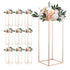 10pcs 60cm Gold Wedding Flower Stands Acrylic Floral Centerpiece Rack