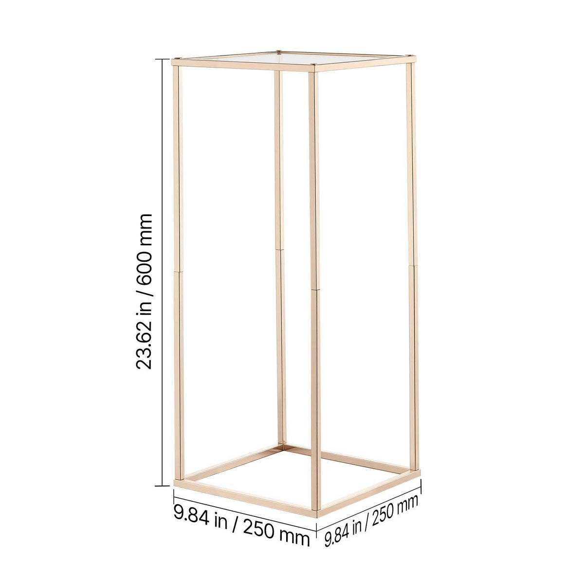 10pcs 60cm Gold Wedding Flower Stands Acrylic Floral Centerpiece Rack