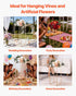 Wedding Flower Stand, 10PCS 60cm Column Flower Stand, Floral Stands with Acrylic Laminate, Gold Rectangular Floral Display Rack for Wedding, Party, Birthday, Home, Gold Centerpiece Stands