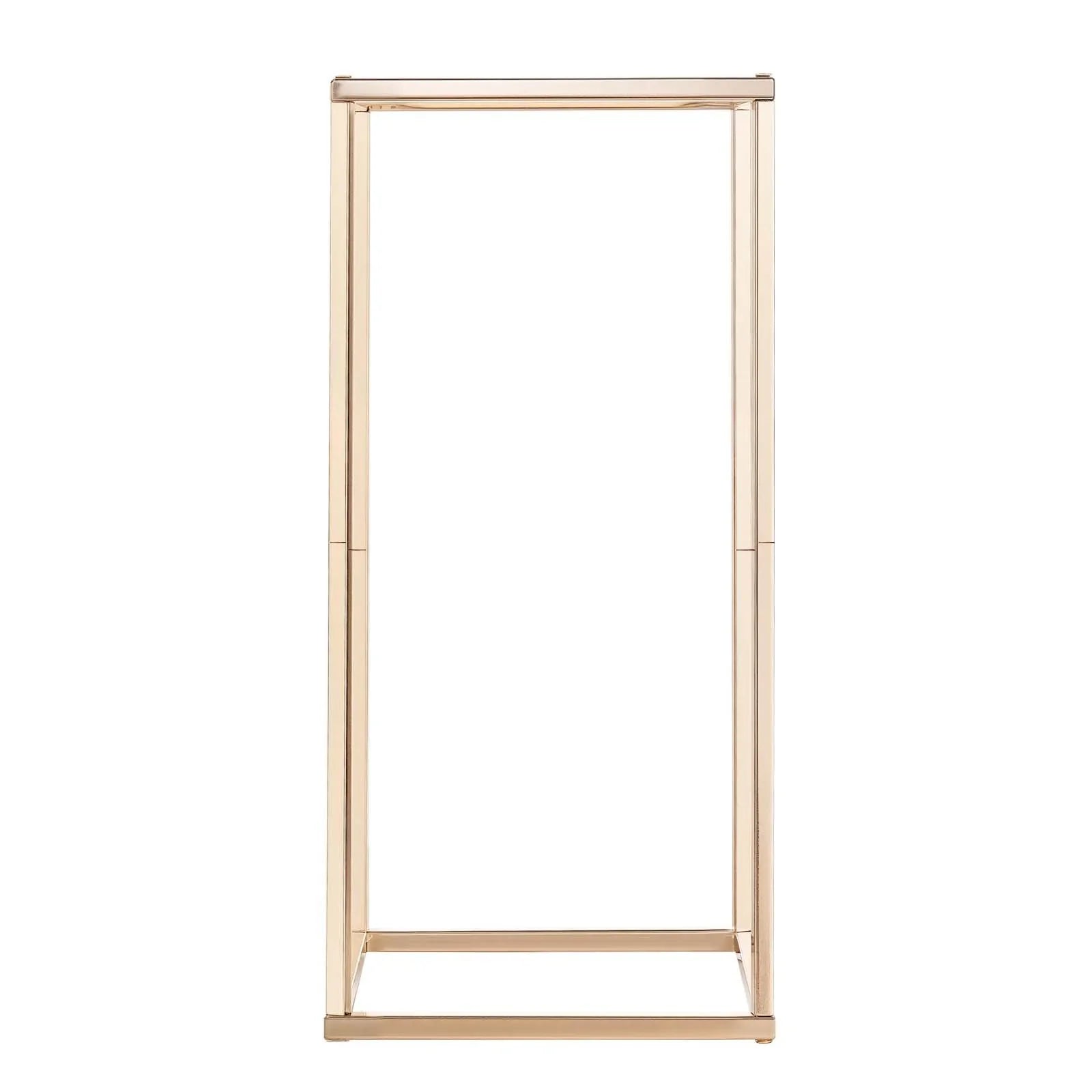 Wedding Flower Stand, 10PCS 60cm Column Flower Stand, Floral Stands with Acrylic Laminate, Gold Rectangular Floral Display Rack for Wedding, Party, Birthday, Home, Gold Centerpiece Stands
