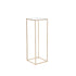 10PCS 31.5inch/80cm High Wedding Flower Stand, With Acrylic Laminate,Metal Vase Column Geometric Centerpiece Stands, Gold Rectangular Floral Display Rack for Events Reception, Party Decoration