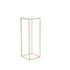 10PCS 31.5inch/80cm High Wedding Flower Stand, With Acrylic Laminate,Metal Vase Column Geometric Centerpiece Stands, Gold Rectangular Floral Display Rack for Events Reception, Party Decoration