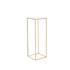 10PCS 31.5inch/80cm High Wedding Flower Stand, With Acrylic Laminate,Metal Vase Column Geometric Centerpiece Stands, Gold Rectangular Floral Display Rack for Events Reception, Party Decoration
