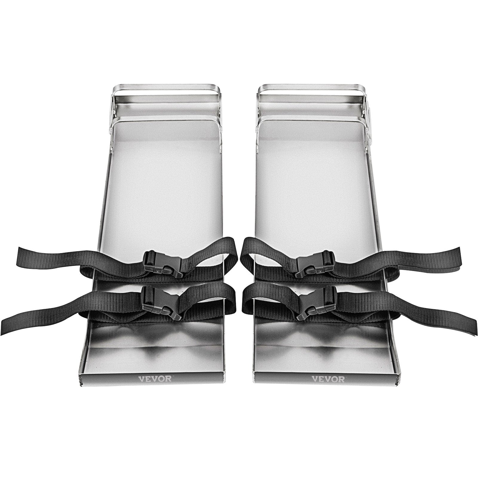 Concrete Knee Boards 70cm x 20cm Slider Knee Boards, Kneeler Board Stainless Steel Kneeboards, Concrete Sliders Pair Moving Sliders, with Concrete Board Straps for Cement and Concrete Finishi