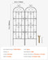 VEVOR 2 Packs Metal Garden Trellis for Climbing Plant Support 71x20 in Rustproof