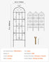 4 Packs Metal Garden Trellis for Climbing Plant Support 71x20 in Rustproof