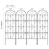 4 Packs Metal Garden Trellis for Climbing Plant Support 71x20 in Rustproof