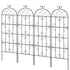 4 Packs Metal Garden Trellis for Climbing Plant Support 71x20 in Rustproof