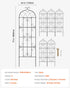 4 Packs Metal Garden Trellis for Climbing Plant Support 71x20 in Rustproof