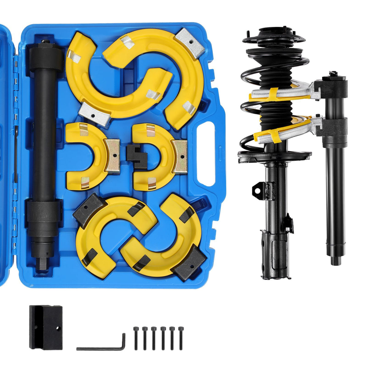 MacPherson Strut Spring Compressor Kit 4500kg Coil Extractor Tool Set