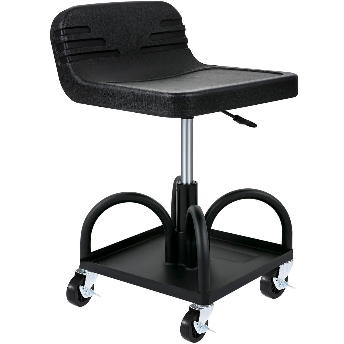Rolling Garage Stool 300LBS Adjustable Mechanic Work Shop Seat w/Casters