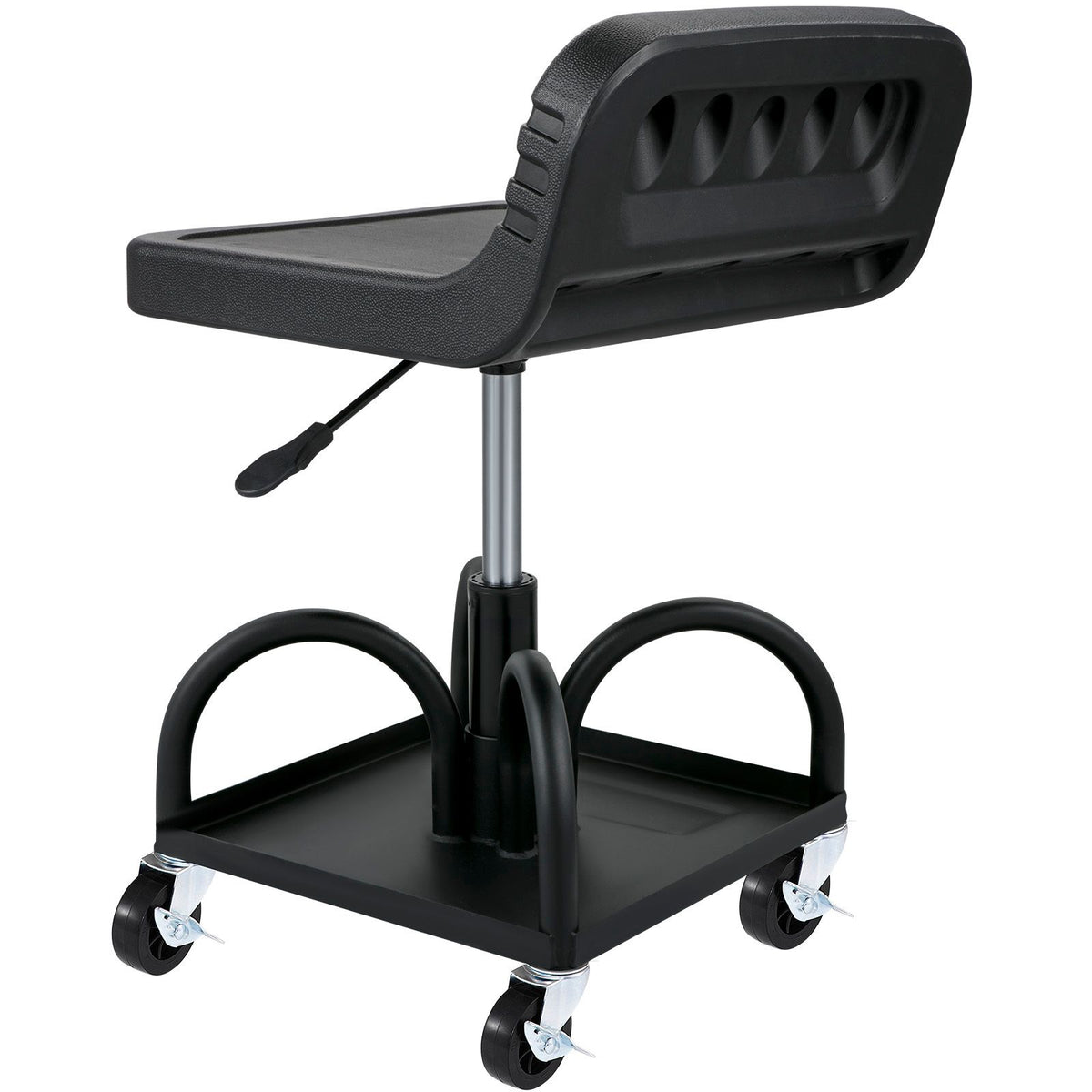 Rolling Garage Stool 300LBS Adjustable Mechanic Work Shop Seat w/Casters