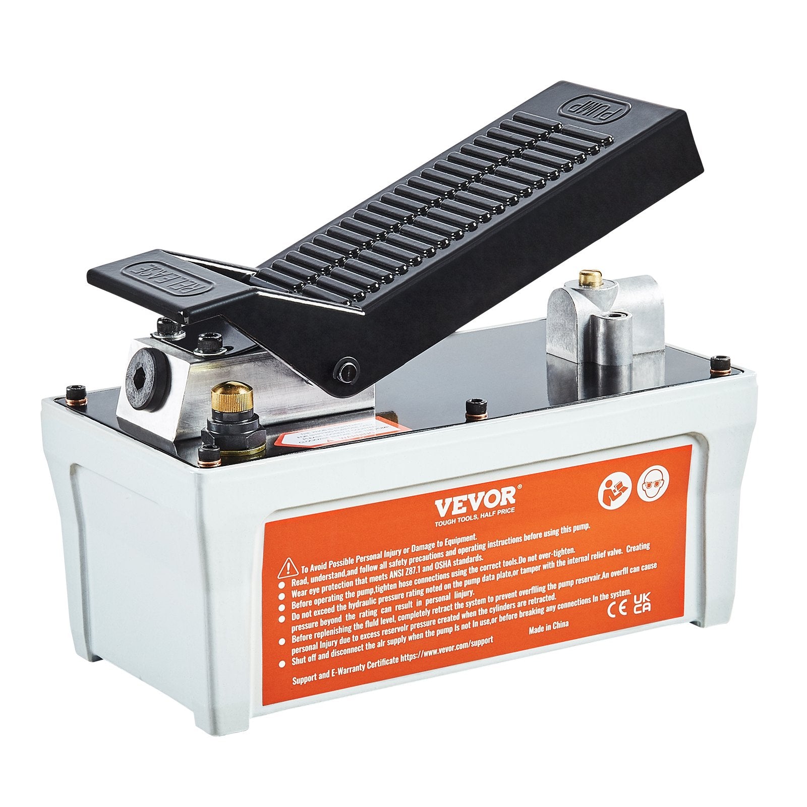 Air Hydraulic Pump, 10,000 PSI 1/2 Gal Reservoir, NPT 3/8