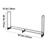 Firewood Rack with Waterproof Cover, 2.57m Outdoor Firewood Holder, 1/2 Cord Storage Metal Log Holder, 299kg Max Weight Capacity, Top Covered, Powder-Coated Wood Storage Rack for Fireplace Deck