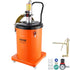 Grease Pump, 40L Capacity, Air Operated Grease Pump with 3.88 m High Pressure Hose and Grease Gun, Pneumatic Grease Bucket Pump with Wheels, Portable Lubrication Grease Pump 50:1 Pressure Ratio