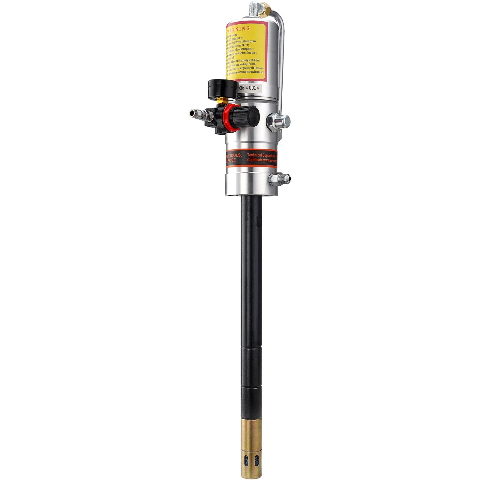 Grease Pump, 50:1 Pressure Ratio Air Operated Grease Pump with 3.88 m High Pressure Hose and Grease Gun, Pneumatic Grease Pump, Portable Lubrication Grease Pump with 360° Swivel Grease Gun Head
