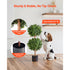 Artificial Double Ball Topiary Tree 36" Faux Boxwood Plant 2 Pack Decor