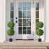 Artificial Topiary Boxwood Double Ball, 2 Set 914mm Faux Boxwood Plant Balls, Fake Silk Tree Look Real, Easy Assembly for Decor Front Porch Outdoor Patio Garden Balcony Backyard Indoor