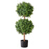Artificial Topiary Boxwood Double Ball, 2 Set 914mm Faux Boxwood Plant Balls, Fake Silk Tree Look Real, Easy Assembly for Decor Front Porch Outdoor Patio Garden Balcony Backyard Indoor