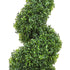 2 Pack Artificial Spiral Topiary Trees 3FT Faux Boxwood Plants with Pots
