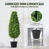 2 Pack 91.4cm Artificial Boxwood Topiary Tree Faux Plant UV Decor In/Outdoor