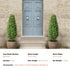 2 Pack 91.4cm Artificial Boxwood Topiary Tree Faux Plant UV Decor In/Outdoor