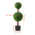 2 Pack 91.4cm Artificial Boxwood Topiary Tree Faux Plant UV Decor In/Outdoor