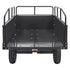 Heavy Duty ATV Trailer Steel Dump Cart, 750-Pound 15 Cubic Feet, Garden Utility Trailer with Removable Sides for Riding Lawn Mower Tractor