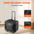 Rolling Makeup Train Case 3 Tier Cosmetic Storage Organizer with Wheels Black