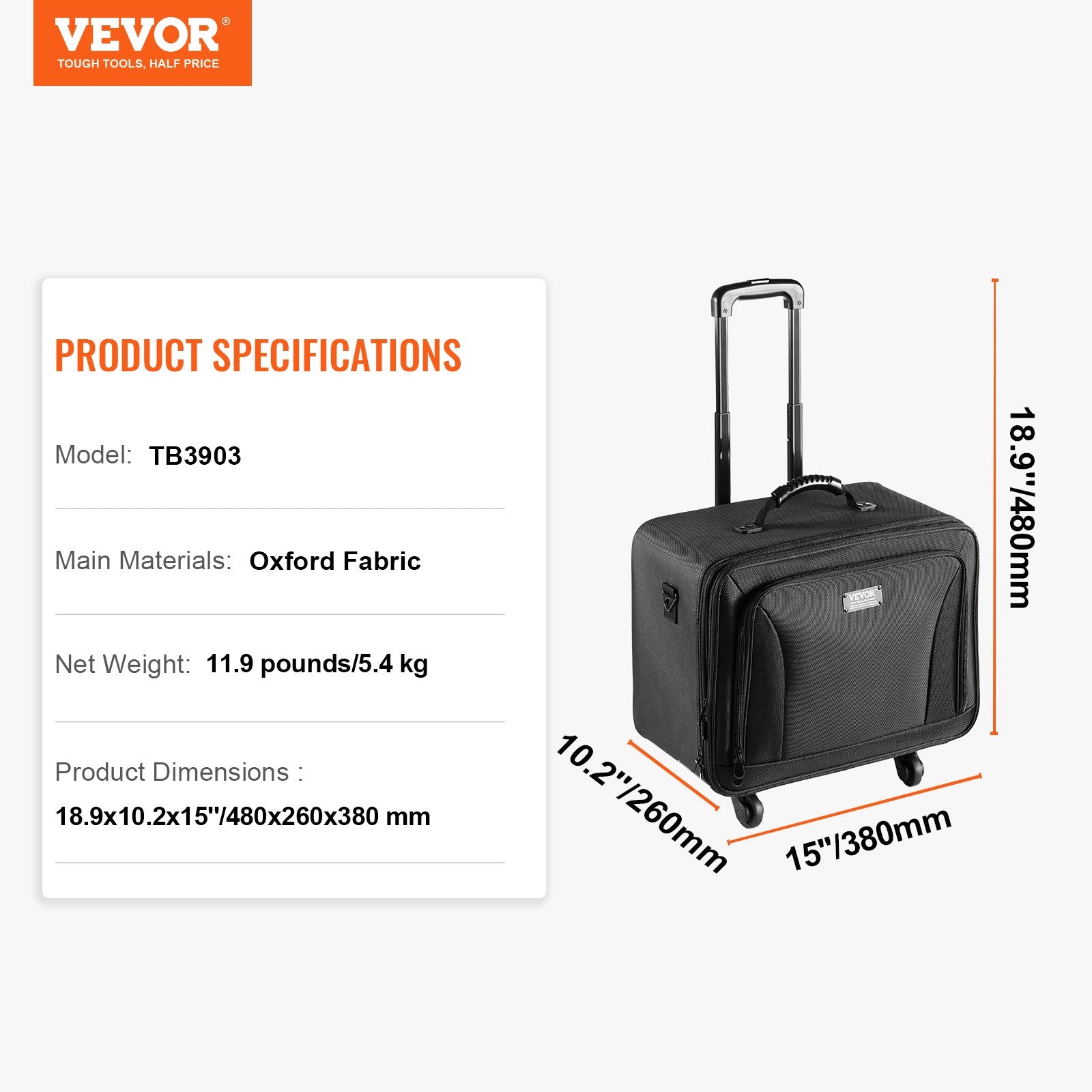 Rolling Makeup Train Case Large Storage 3 Tiers, Convenient Carry With Handle, Wheels, Strap, Professional Makeup Storage Organizer Box Make Up Carrier Waterproof Oxford, Black