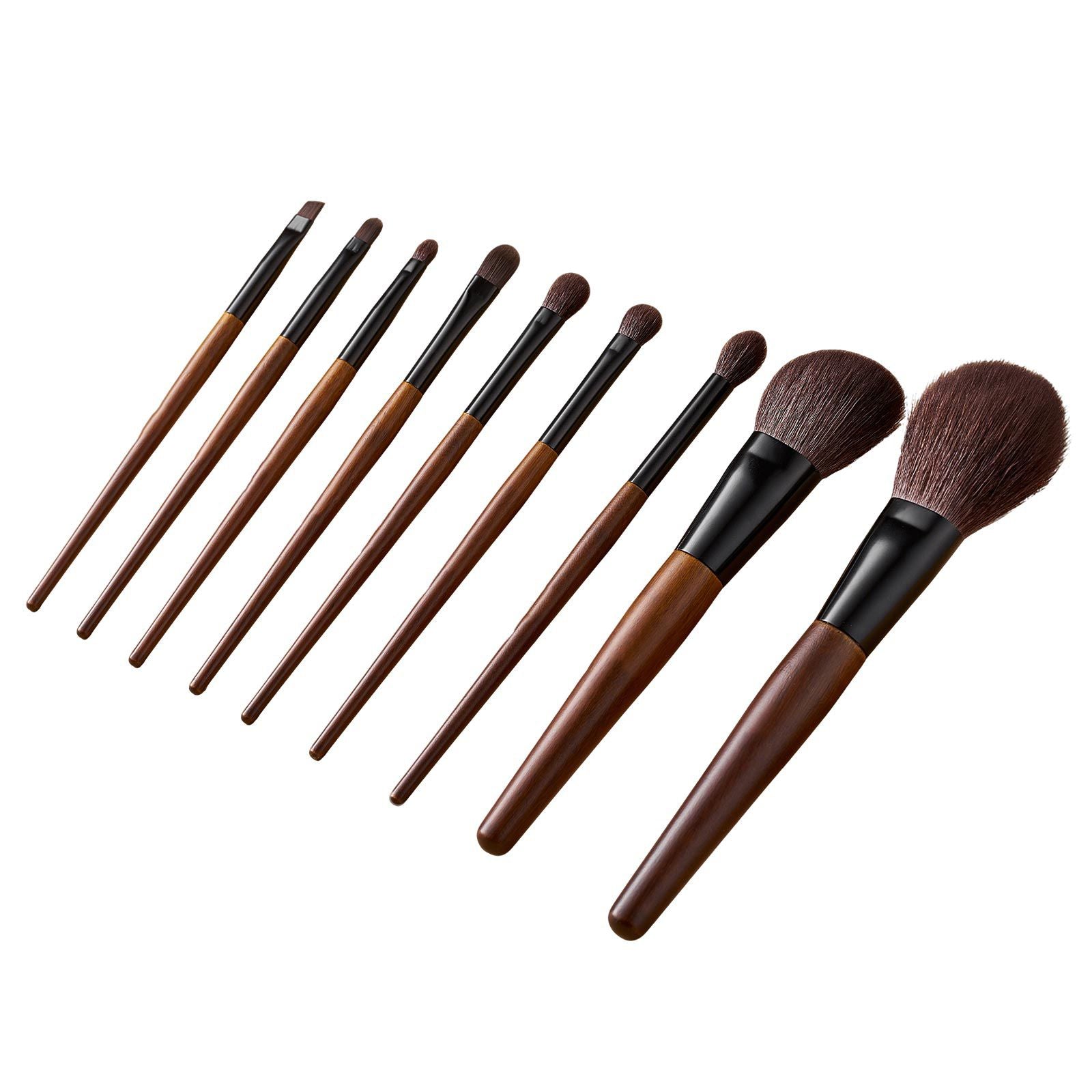9PCS Makeup Brush Set Foundation Eyeshadow Blending Kit with Travel Bag