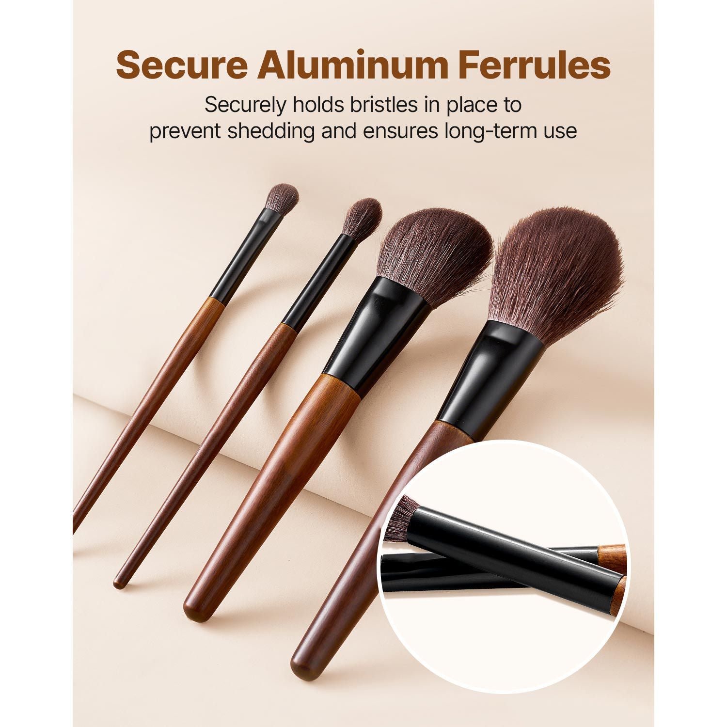 9PCS Makeup Brush Set Foundation Eyeshadow Blending Kit with Travel Bag