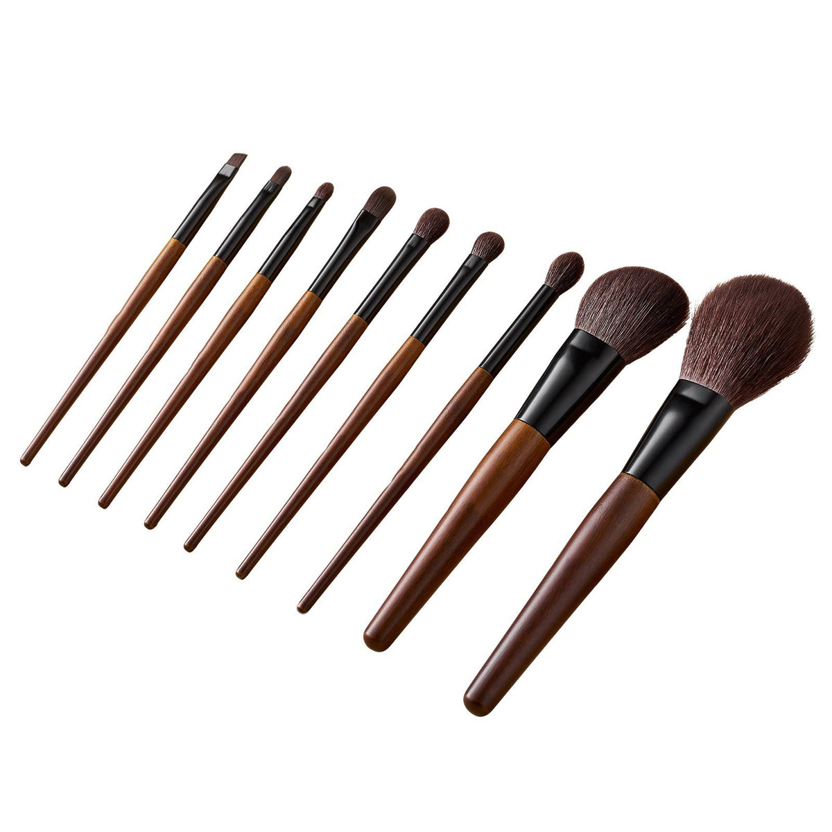 9PCS Makeup Brush Set Foundation Eyeshadow Blending Kit with Travel Bag