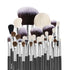 34-Piece Makeup Brush Set, Professional Brushes Kit for Foundation Blending Eyeshadow Concealer Blush - with Soft Bristles, Ergonomic Wood Handle, Travel-Friendly Case Included