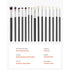 15PCS Makeup Brush Set Vegan Synthetic Foundation Eyeshadow Travel Kit