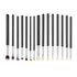 15PCS Makeup Brush Set Vegan Synthetic Foundation Eyeshadow Travel Kit