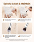 15-Piece Makeup Brush Set for Foundation Blending Eyeshadow, Professional Vegan Brushes with Soft Synthetic Bristles, Ergonomic Wood Handle & Aluminum Ferrule, Portable and Travel-Friendly