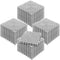 Modular Interlocking Cushion, 50 Pack 30 x 30 cm Splicing Drainage Mats, Soft PVC Interlocking Drainage Floor Tiles, Non-Slip Drainage Holes for Restroom, Bathroom, Kitchen, Pool, Wet Area, Gray