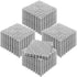 Modular Interlocking Cushion, 50 Pack 30 x 30 cm Splicing Drainage Mats, Soft PVC Interlocking Drainage Floor Tiles, Non-Slip Drainage Holes for Restroom, Bathroom, Kitchen, Pool, Wet Area, Gray