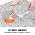 Modular Interlocking Cushion, 50 Pack 30 x 30 cm Splicing Drainage Mats, Soft PVC Interlocking Drainage Floor Tiles, Non-Slip Drainage Holes for Restroom, Bathroom, Kitchen, Pool, Wet Area, Gray