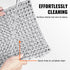 Modular Interlocking Cushion, 50 Pack 30 x 30 cm Splicing Drainage Mats, Soft PVC Interlocking Drainage Floor Tiles, Non-Slip Drainage Holes for Restroom, Bathroom, Kitchen, Pool, Wet Area, Gray