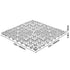Modular Interlocking Cushion, 50 Pack 30 x 30 cm Splicing Drainage Mats, Soft PVC Interlocking Drainage Floor Tiles, Non-Slip Drainage Holes for Restroom, Bathroom, Kitchen, Pool, Wet Area, Gray