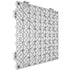 Modular Interlocking Cushion, 50 Pack 30 x 30 cm Splicing Drainage Mats, Soft PVC Interlocking Drainage Floor Tiles, Non-Slip Drainage Holes for Restroom, Bathroom, Kitchen, Pool, Wet Area, Gray