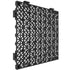Modular Interlocking Cushion, 55 Pack 30 x 30 cm Splicing Drainage Mats, PVC Interlocking Drainage Floor Tiles, Non-Slip Drainage Holes for Restroom, Bathroom, Kitchen, Pool, Wet Area, Black