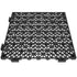 Modular Interlocking Cushion, 55 Pack 30 x 30 cm Splicing Drainage Mats, PVC Interlocking Drainage Floor Tiles, Non-Slip Drainage Holes for Restroom, Bathroom, Kitchen, Pool, Wet Area, Black