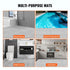 Modular Interlocking Cushion, 55 Pack 30 x 30 cm Splicing Drainage Mats, Soft PVC Interlocking Drainage Floor Tiles, Non-Slip Drainage Holes for Restroom, Bathroom, Kitchen, Pool, Wet Area, Gray