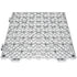 Modular Interlocking Cushion, 55 Pack 30 x 30 cm Splicing Drainage Mats, Soft PVC Interlocking Drainage Floor Tiles, Non-Slip Drainage Holes for Restroom, Bathroom, Kitchen, Pool, Wet Area, Gray