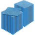 Modular Interlocking Cushion, 55 Pack 30 x 30 cm Splicing Drainage Mats, Soft PVC Interlocking Drainage Floor Tiles, Non-Slip Drainage Holes for Restroom, Bathroom, Kitchen, Pool, Wet Area, Blue