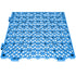 Modular Interlocking Cushion, 55 Pack 30 x 30 cm Splicing Drainage Mats, Soft PVC Interlocking Drainage Floor Tiles, Non-Slip Drainage Holes for Restroom, Bathroom, Kitchen, Pool, Wet Area, Blue